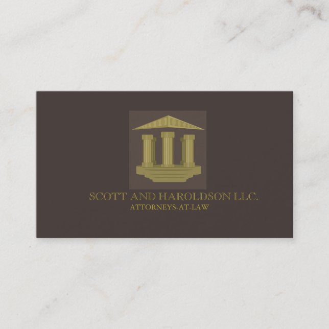 Law Firm Attorney at Law Lawyer Business Card (Front)