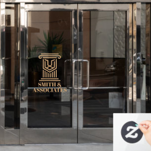 Law Firm Custom Business Window Cling