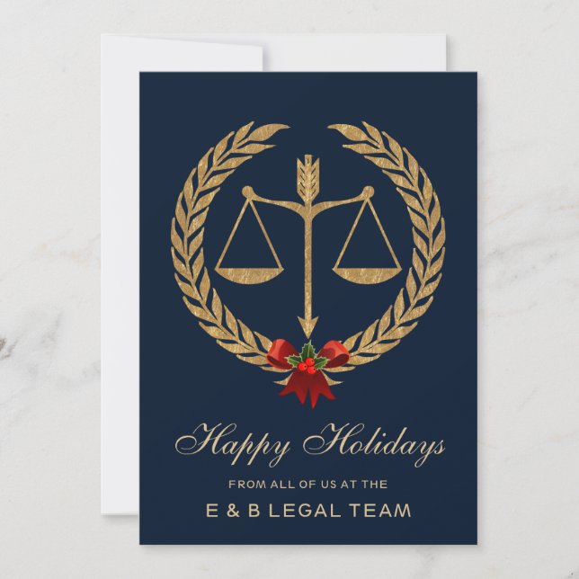 Law firm Holiday Cards (Front)