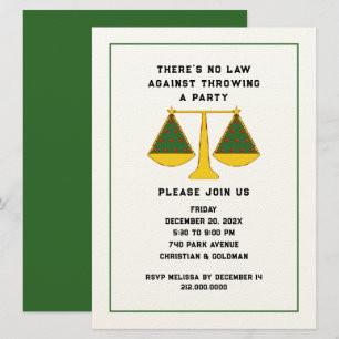 Law Firm Holiday Party Invitation