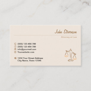 Law firm, Lawyer, Attorney at Law, Advocate Business Card