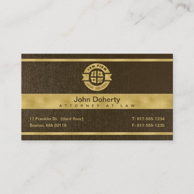 Law Firm | Legal Services Business Card (Front)