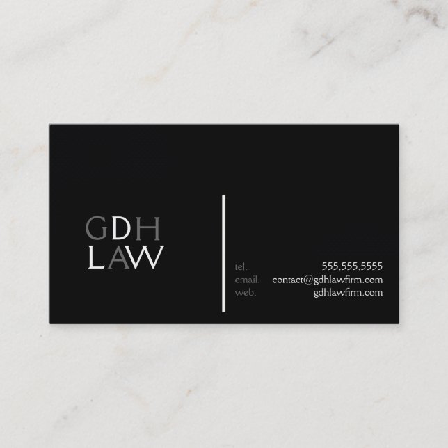 Law Firm Office Lawyer Professional Business Card (Front)