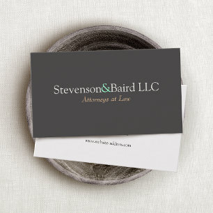 Law Firm Partner Attorney Office Business Card