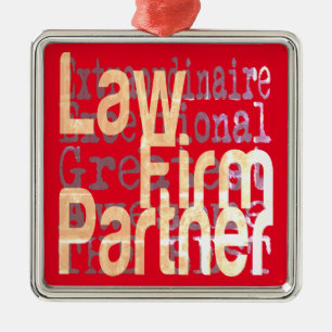 Law Firm Partner Extraordinaire Metal Tree Decoration
