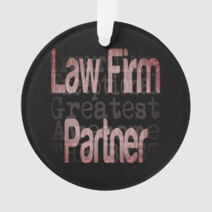 Law Firm Partner Extraordinaire Ornament