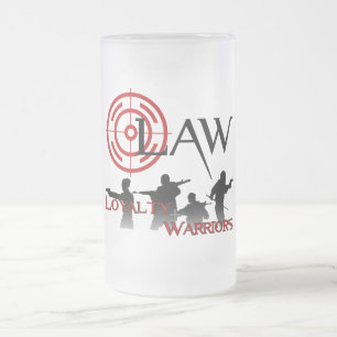 LAW Frosted Beer glass Mug