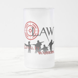 LAW Frosted Beer glass Mug