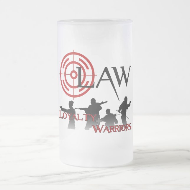 LAW Frosted Beer glass Mug (Center)