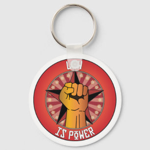 Law Is Power Key Ring