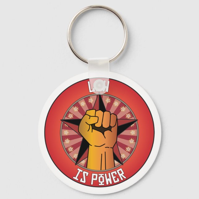 Law Is Power Key Ring (Front)