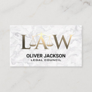 Law Justice Scales Lawyer Business Card