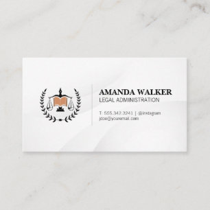 Law Legal Logo   Judicial   Lawyer Business Card