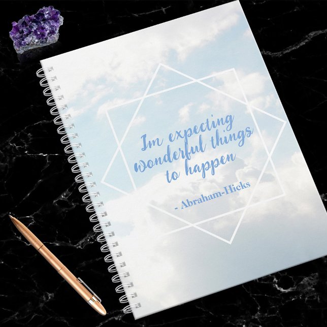Law of Attraction Abraham-Hicks Quote Clouds Notebook (In Situ)