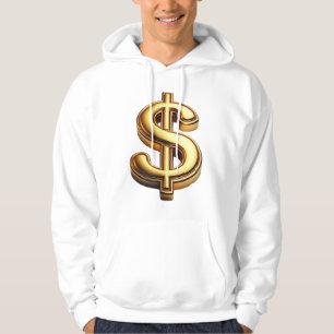 Law of Attraction Gold Dollar Sign Hoodie