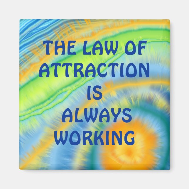 "LAW OF ATTRACTION" MAGNET (Front)