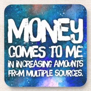 Law of Attraction Money Manifestation Quote Wealth Coaster
