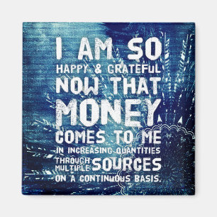 Law of Attraction Money Manifestation Quote Wealth Magnet