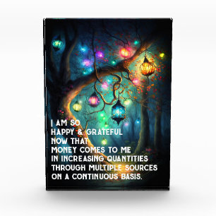 Law of Attraction Money Manifestation Quote Wealth Photo Block