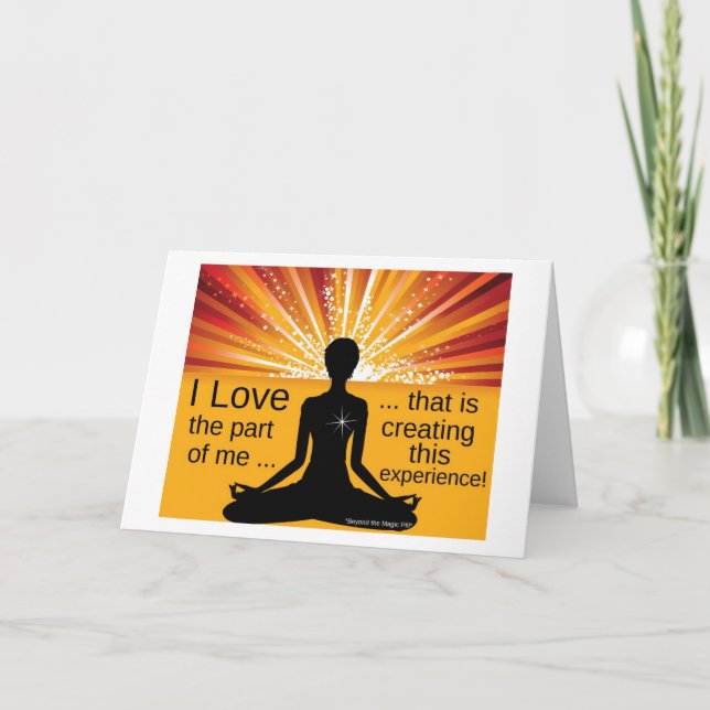 Law of Attraction Motivational Greeting Card (Front)