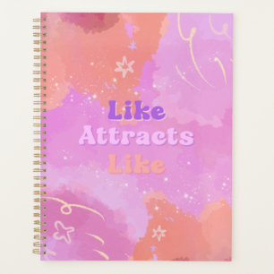 Law of Attraction Motivational Inspirational Pink Planner