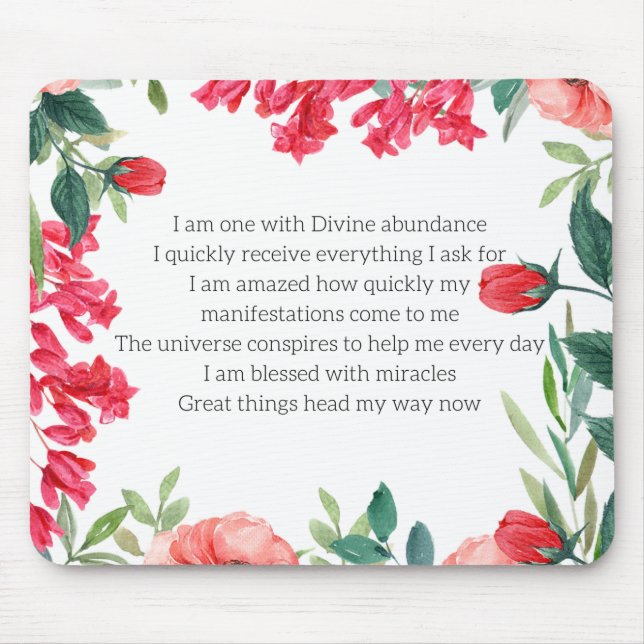 Law of Attraction Mouse Mat (Front)