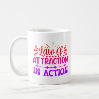 Law of Attraction Pink Custom Coffee Mug