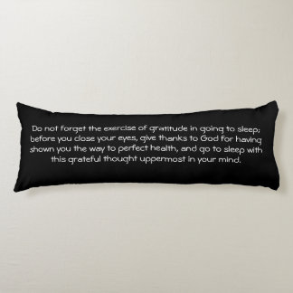 Law of Attraction Quote Gratitude - Dahlia Body Cushion
