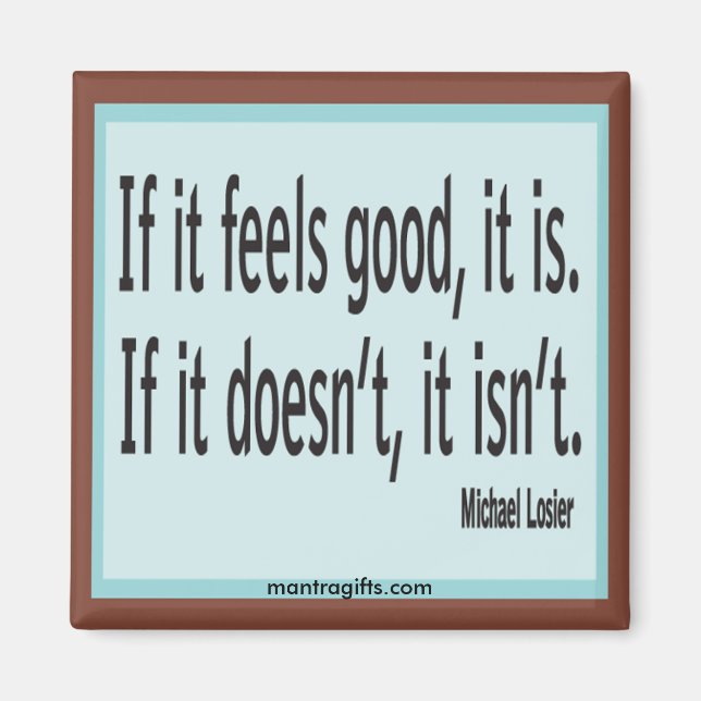 "Law of Attraction" Quote  Michael Losier Magnet (Front)