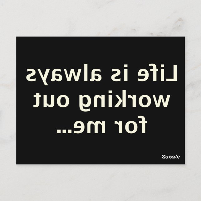 Law of Attraction series #0001 Postcard (Back)