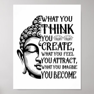 Law Of Attraction Spiritual Buddha Meditation Quot Poster