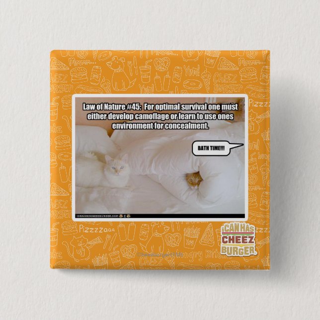 Law of Nature #45 15 Cm Square Badge (Front)