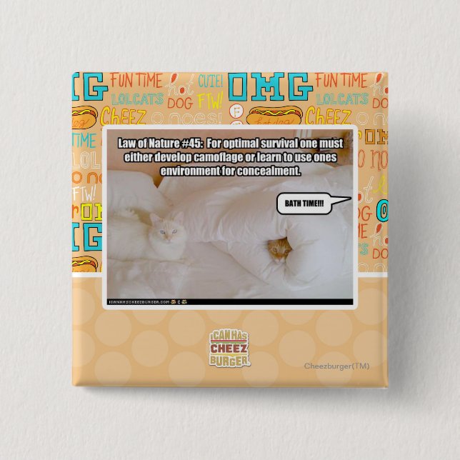 Law of Nature #45 15 Cm Square Badge (Front)