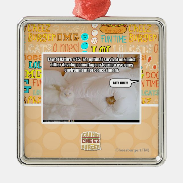 Law of Nature #45 Metal Tree Decoration (Front)