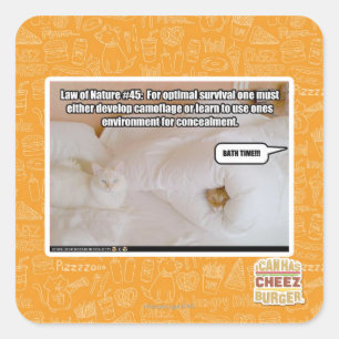 Law of Nature #45 Square Sticker