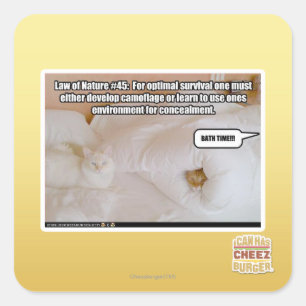 Law of Nature #45 Square Sticker