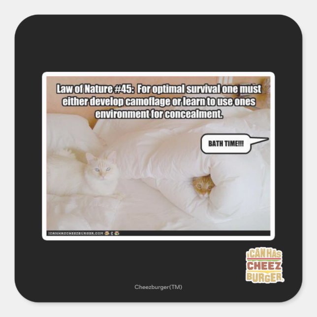 Law of Nature #45 Square Sticker (Front)