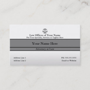 law office business card