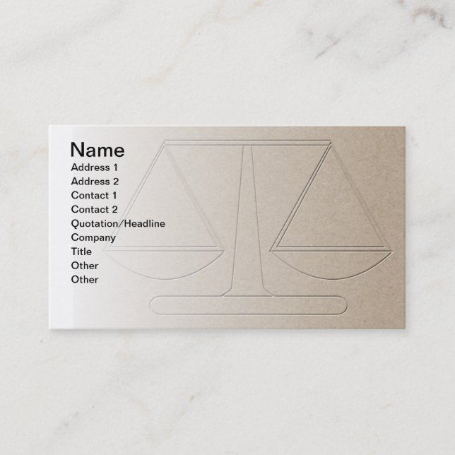 Law Office Business Card (Front)