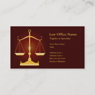 law office business card