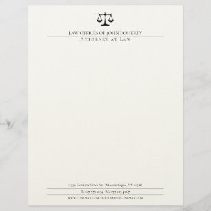 LAW OFFICE   Elegant Custom Letterhead
