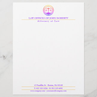 LAW OFFICE | Elegant Custom Letterhead