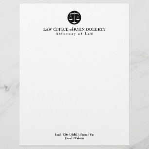 LAW OFFICE   Elegant Custom Letterhead
