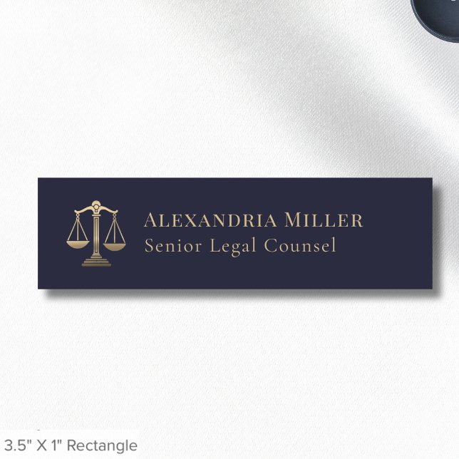 Law Office Legal Services Name Tag (Creator Uploaded)