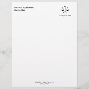LAW OFFICE Letterhead