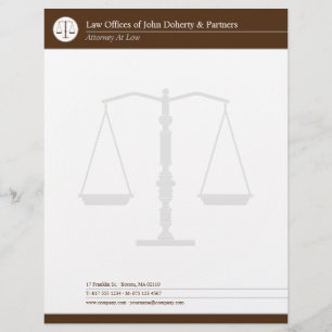 LAW OFFICES Brown Custom Letterhead
