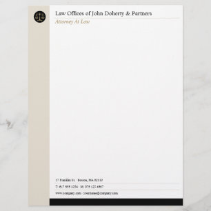 LAW OFFICES   Lawyer Custom Letterhead