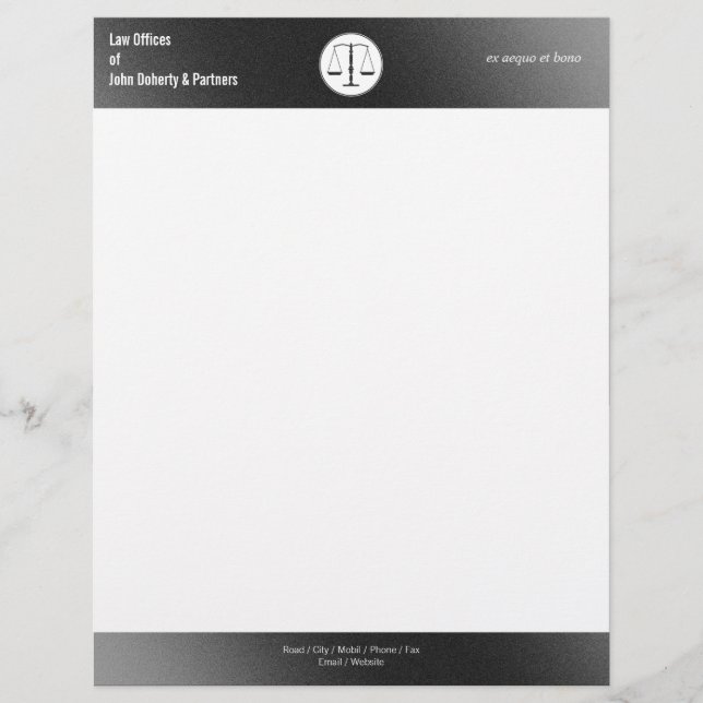 LAW OFFICES Letterhead (Front)