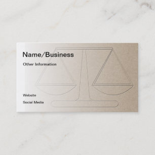 Law Offices Personalised Business Card