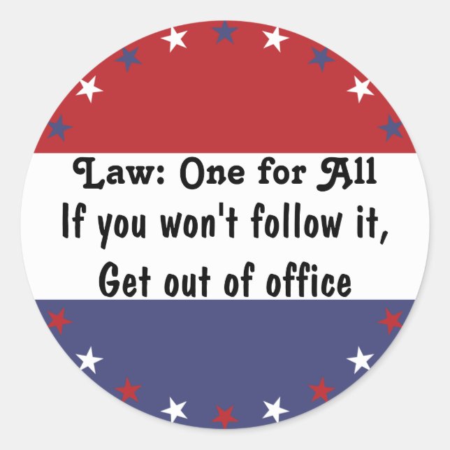 Law: One for All v2 Classic Round Sticker (Front)